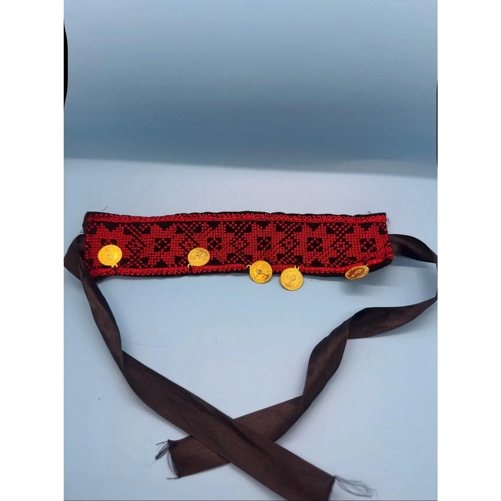 ❤️‍🔥 Tutreez Coin Headband – Red | Al Falastini™
