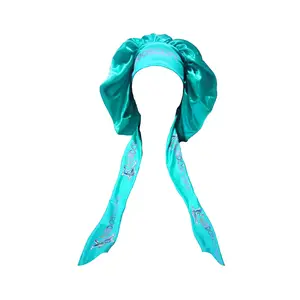 GWP - Teal Kaleidoscope Satin Bonnet