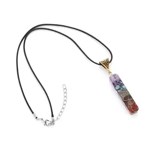 7 Chakra Healing Energy Pendant with Amethyst, Lapis Lazuli and More for Spiritual Growth and Mindfulness chakra jewelry