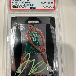 Tatum on card auto rookie PSA/DNA certified