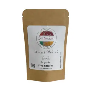 Natural Henna Powder for Henna Designing | Body Art Quality | Five Filtered | 100 grams