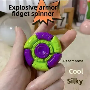 Carrot Knife Fluorescent Armor Fidget Spinner Creative Magnetic Armor-Bursting Model Rotating Stress Relief Toy for Boys