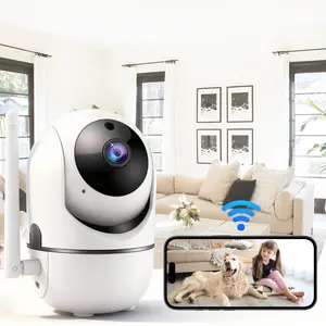 Security Camera Indoor, Baby Monitor Pet Camera, 2.4GHz WiFi Home Security Camera, IR Night Vision, Motion Detection, 2-Way Audio, Indoor Camera, Cloud/TF Storage, White