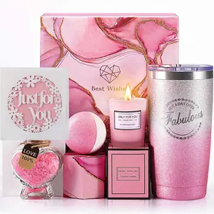 Women's Gift Basket Rose Spa Care Set, Perfect Gift Bundle, Mothers Day Gift Basket, Birthday Present Mother's Day Gift Daughter Mom Friend Sister, 30th 40th 50th Anniversary, Mothers Day Box, Beautiful Gift Box