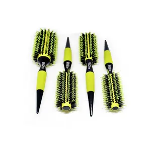 Professional Round styling Hair Brushes boar bristle And Nylon 4Pc Set By Alpha New York