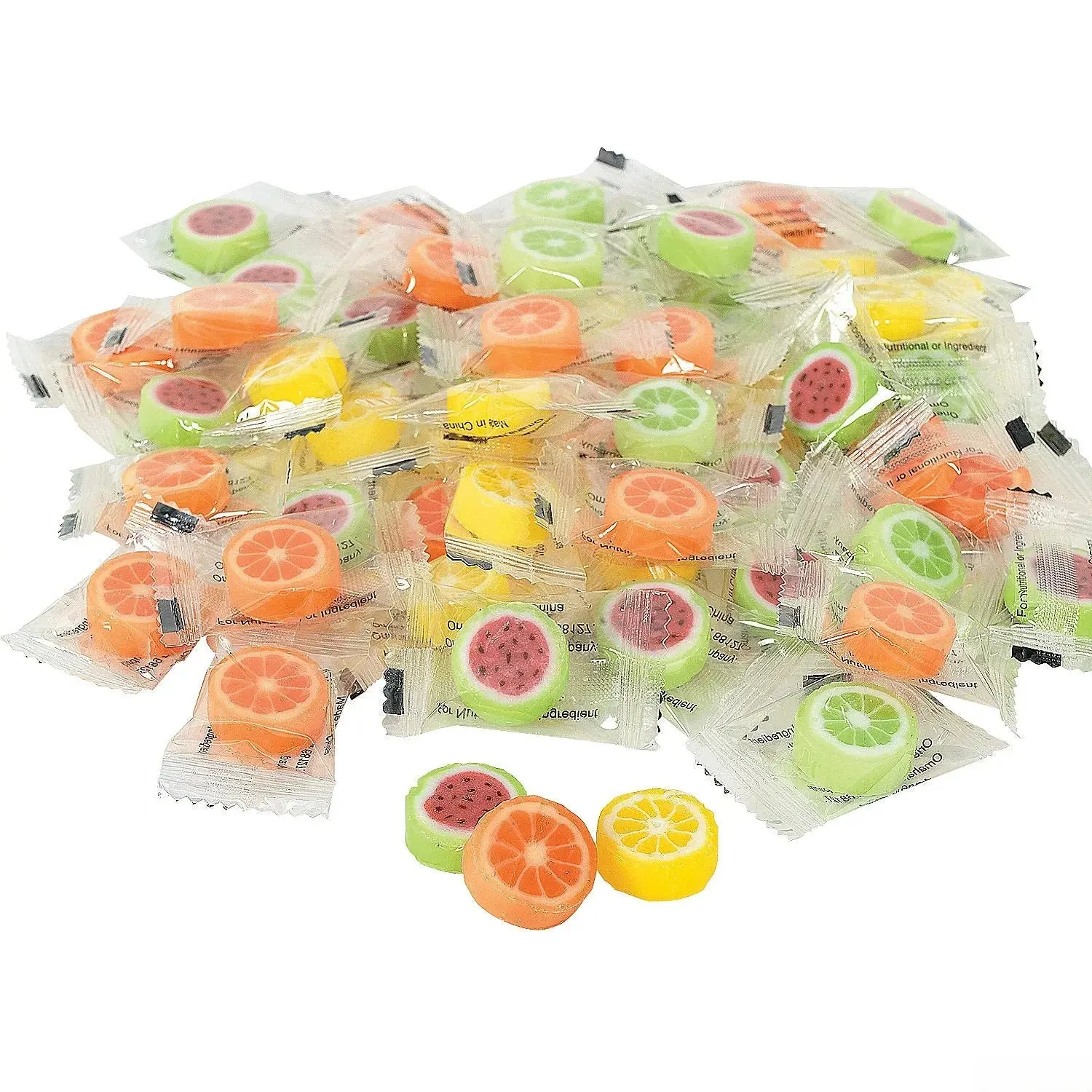 Hard Candy Fruit Slices: 150-Piece Bag