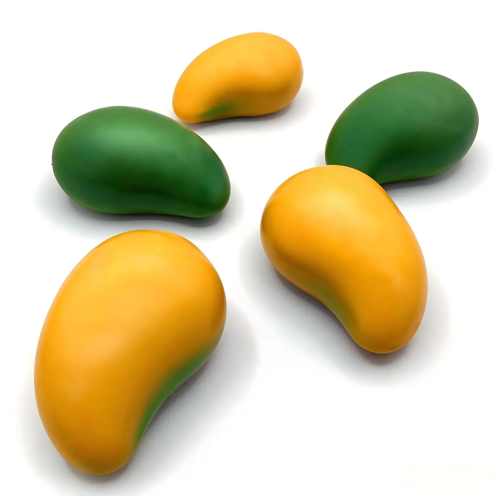 Temperature Color Changing Mango Squeeze Toy, Fast Rebound Realistic Fruit Stress Relief Ball, Soft TPR Sensory Fidget Toy, Portable Office Desk Decor & Collectible Party Gift