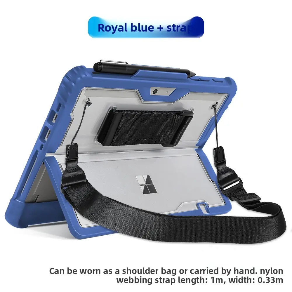 Surface Pro4567 transparent bottom case with blue1