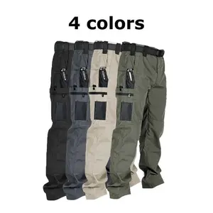 Men’s solid color printed waterproof tactical work pants with zippered pockets, 200 g/m², sports pockets included, durable autumn–winter outdoor pants with abrasion resistance. Please refer to the size chart when placing your order. Men’s autumn clothing.