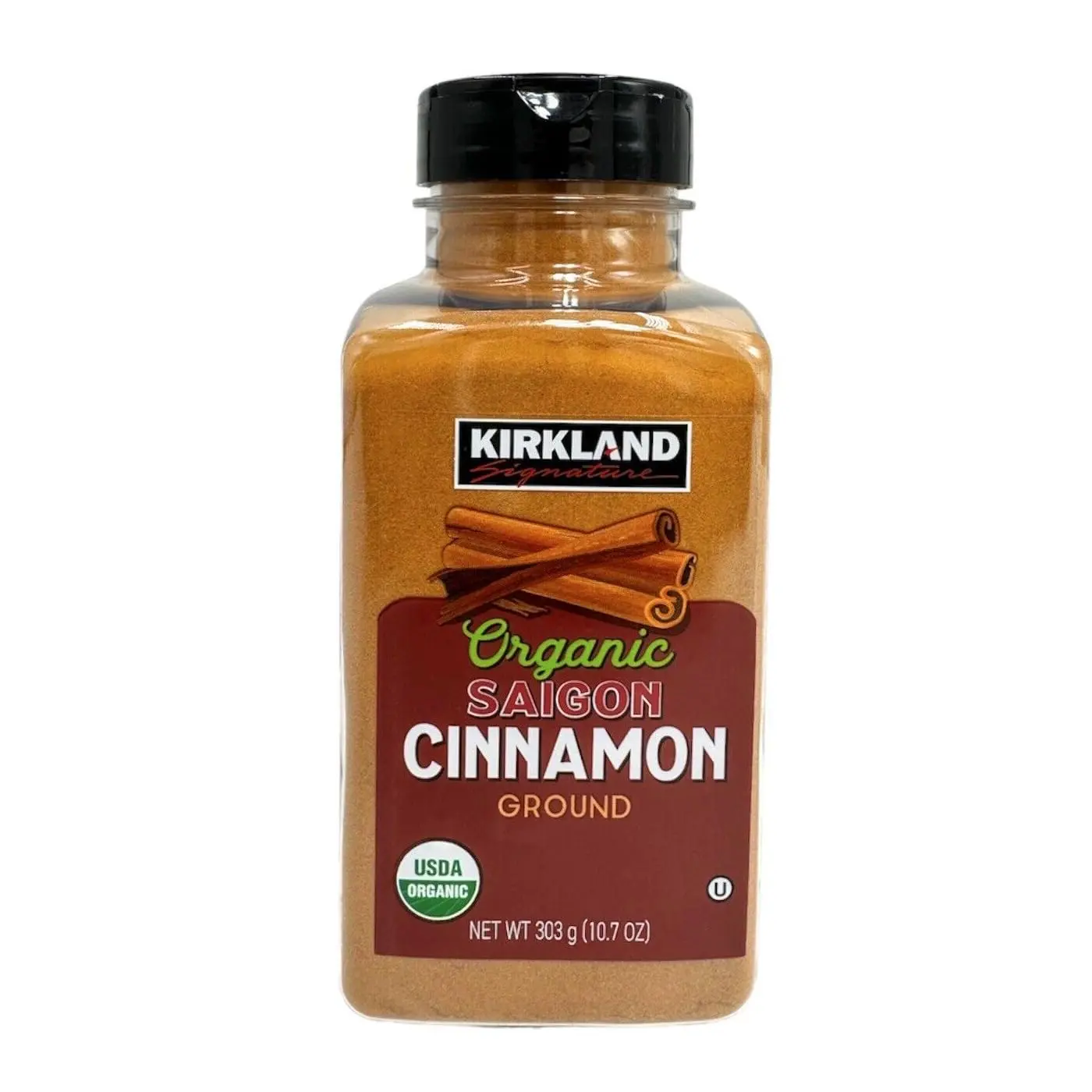 Kirkland Signature Organic Saigon Ground Cinnamon Powder, USDA Organic, Premium Baking & Cooking Spice, 10.7 oz (303 g)