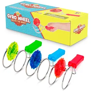 Retro Magic Gyro Wheel - 3 Pack Light Up Magnetic Toy for Kids - Fun and Engaging Playtime Experience