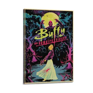 Buffy The Vampire Slayer Poster for Bedroom Aesthetic Canvas Wall Art Living Room Posters Painting Picture Print Modern Family Decor Artist Bathroom Poster