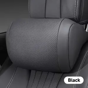 Luxury Napa Car Headrest, Ultra Soft Comfort Zero Pressure, Breathable Ventilated Design, All-Season Use, Neck/waist Support, Easy Installation, Breathable Neck Cushion