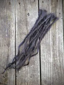Black Straight Human Hair Loc Extensions-Bundle of 10