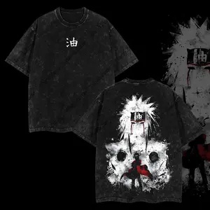 Limited Legendary Sannin Jiraiya - Naruto Anime Double Printed Oversize Lightweight Acid Tee anime lover, anime merch