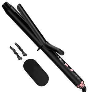 Farery Long Barrel Curling Iron 1.25 inch, 11 Adjustable Temp, Include Clips & Silicone Pad, Comfort