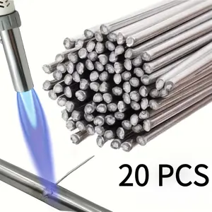 20 Pieces Aluminum Alloy Rods Low Temperature Easy Melting Welding Electrodes, Aluminum Brazing, Durable & High-Quality Metal Supplies