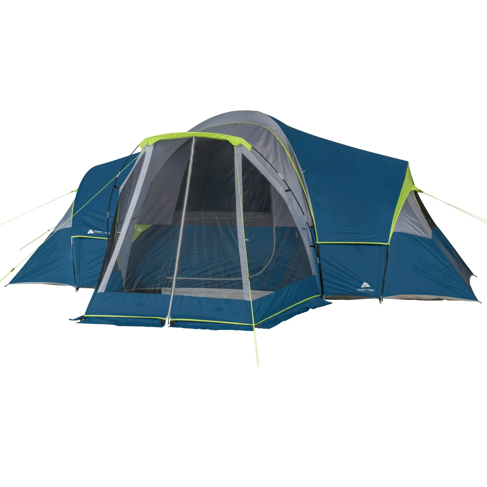 Ozark Trail 10-Person Dome Tent with Screen Porch – 3-Room Family Camping Tent with Weather Protection Ozark Trail 10-Person Dome Tent with Screen Porch – 3-Room Family Camping Tent with Weather Protection