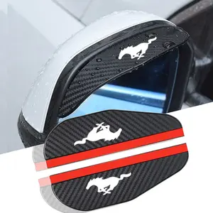 Ford mustang 2 Car Rearview Mirror Rain Shield, Waterproof Auto Accessories, Durable Automotive Parts, Easy Installation