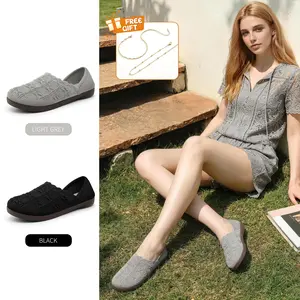 Women's Foldable Slip-Ons, Breathable Elastic Upper, Soft Cushion Sole, Lightweight Casual Shoes for Daily Walking [PIZZ ANNU] Footwear