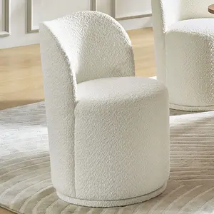 HULALA HOME Modern Swivel Dining Chair with 360° Rotation, Fully Upholstered Seat & Ergonomic Curved Backrest, Contemporary Minimalist Kitchen, Dining Chair, living room