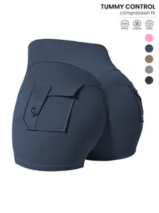 Women's Sporty Shorts Butt-Lifting Slimming Fit, Ideal for Yoga Gym Running Daily, Comfortable Breathable Fabric, Compression Shorts