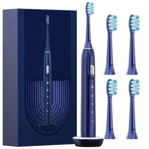 Purehealth Electric toothbrush, IPX7 waterproof, Electric Toothbrushes 4 modes with 4 interchangeable heads, ultra long standby, built-in battery, wireless charging TeetchBrush Y1