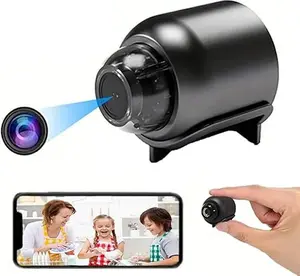 Mini Nanny Cam Wireless Camera Hidden Smart Home Indoor Outdoor with Remote View Compatible Android iOS Baby Pet Monitor Car Guard Video Only