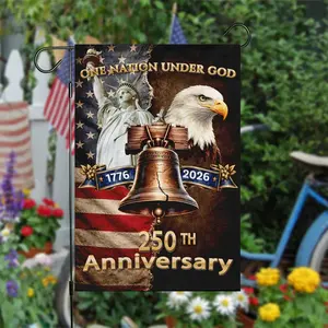 One Nation Under God Liberty Bell Garden Flag America 250