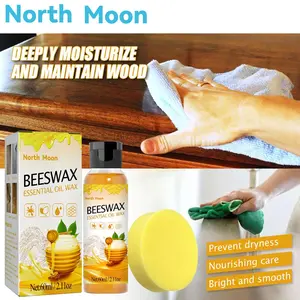 Beeswax Essential Oil Wood Care Product - Mahogany Furniture Polisher & Shine Enhancer, Solid Wood Floor Anti-Crack Maintainer, Deeply Moisturizing Household Home Care Supply, Deeply Moisturize