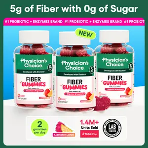 Physician’s Choice Fiber Gummies 3-Pack: Digestive Health & Regularity - Raspberry Lemon Flavor - No Sugar Added & Vegan - Daily Gummy for Adults Physician’s Choice Fiber Gummies 3-Pack: Digestive Health & Regularity - Raspberry Lemon Flavor - No Sugar Added & Vegan - Daily Gummy for Adults