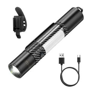 Rechargeable Tactical Flashlight with Car Safety Hammer, 100000 Lumens 7-Mode LED Flashlight for Emergencies, Camping, Outdoor, Christmas Gifts for Men