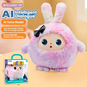Viral Multilingual AI Interactive Plush Robot Toy, Smart Talking Stuffed Animal, Fun Educational Early Learning Toy for Kids, Soft Playful Bedtime Companion, Perfect Toys & Hobbies Gift for Daily Entertainment