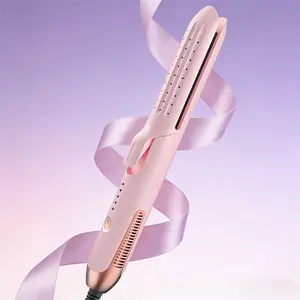 2026 Cool Air Curling Iron Airflow Styler 2 in 1 Curl and Straighten 360 Cool Air Lock in Style Anti Scald  for Short Long Hair