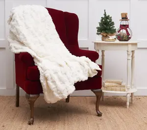 Frosted Tree Throw Blanket by Valerie
