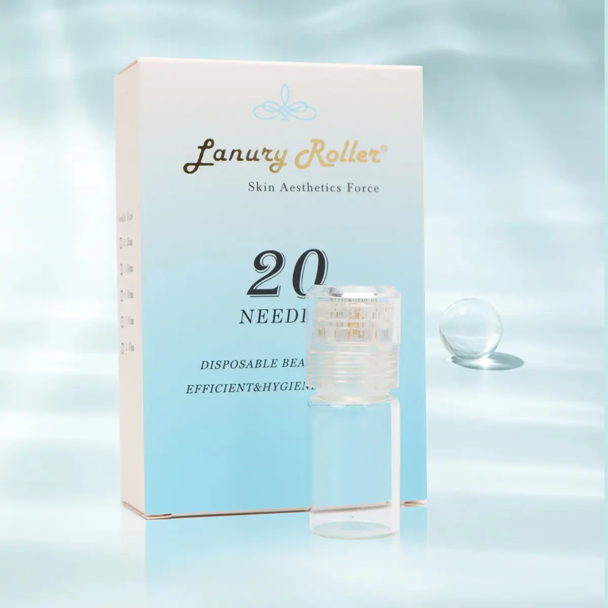 5ml portable miniature bottle with 20 water-soluble needles,Evenly distributing skin texture, Help skin absorb moisture and Skincare Comfort.