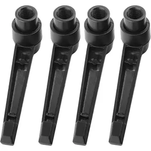 4Pcs Clamping Lever Handle M6 Level Adjustable Handles Knob Female Thread Machinery Adjustable Handle Clamping Handle Lever (M6)