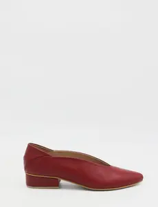 Stivali Lascito slip-on loafers in burgundy leather womens shoes
