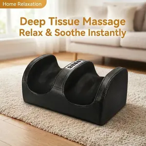 Foot Massager Machine with Heat Deep Kneading Therapy Air Compression for Blood Circulation Foot Wellness Soothing Pain Relief Plug-in Home Office Gift for Mom Dad Him Her