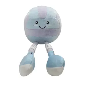 Volleyball Plushie – Purple and Blue Soft Stuffed Gift "Spiki"