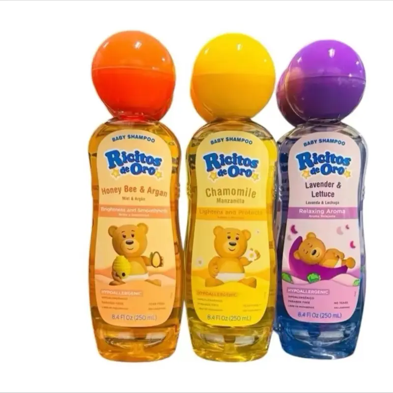 Multi Pack Shampoo - 2 Bottles, 8.4 oz Each, Made in Mexico, Natural Ingredients: Chamomile, Vanilla, Honey & Lavender
