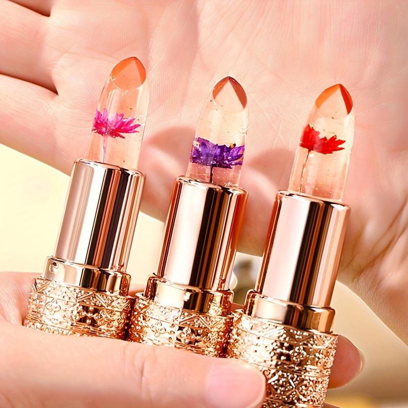 Long-Lasting Color-Changing Lipstick,Moisturizing & Nourishing Lip Color for Women,1 Box Moisturizing Hydrating Lipstick, Glossy Lip Glaze Stick,Waterproof & Non-Transfer Lipstick,Plumping Lip Oil Lipstick for Girls & Women
