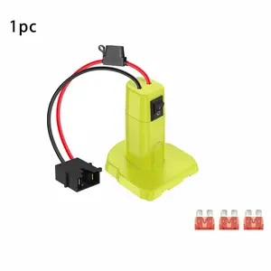 Battery Adapter Converter for Power Wheels, Compatible with Ryobi 18V ONE+ Batteries,Built-in On/Off Switch, Fuse Protection and Wire Connectors