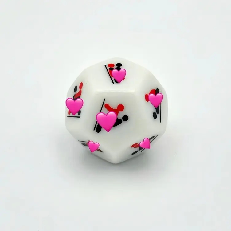Romantic 12-Sided Couples Dice – Fun Date Night Game | Wedding Accessory or Valentine’s Gift | Icebreaker & Mood Booster