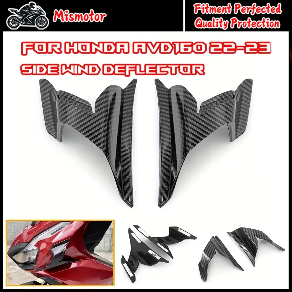 2PCS For HONDA ADV160 22-23 Wind Deflector Small Wing Deflector Wind Deflector Motorcycle Accessories Side Wind Deflector Motorcycle Parts