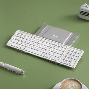 Tri-Fold Bluetooth Keyboard with Numeric Keypad, Quiet Scissor Switches, ABS Portable Wireless Keyboard for iPad/iPhone/Android/Windows, Multi-Device Cross-Screen Switching, Ultra-Thin Rechargeable Keyboard, Ideal for Travel and Work Cable Tablet