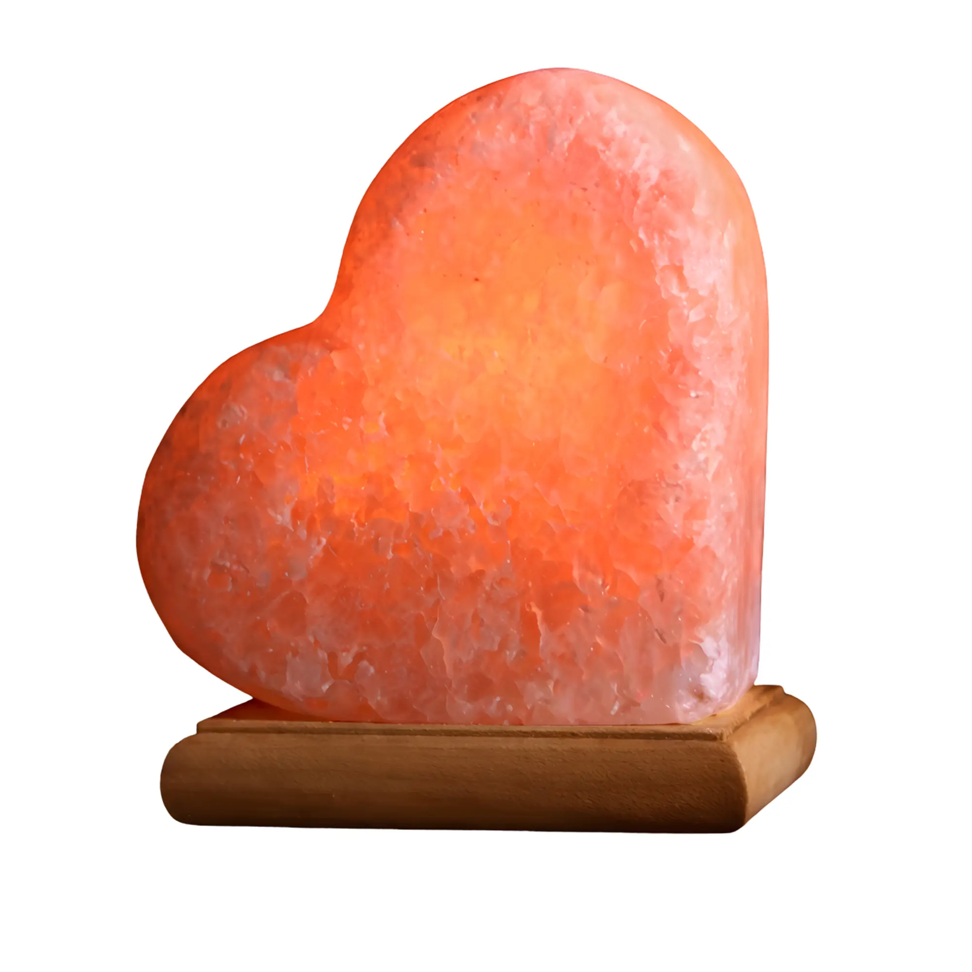 Zestiq Foods Himalayan Pink Salt Heart Shaped Lamp, 7–8 lb.  Natural Salt Crystal Lamp for Home Décor, Relaxation & Warm Ambiance