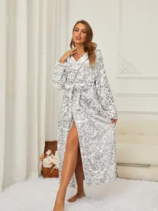 fluffy warm loungewear s-5xl RONGTAI Women's Plush Fleece Hooded Bathrobe, Thick Nightgown Long Robe Sleepwear with Two Side Pockets and Belt