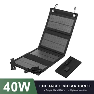 Portable Foldable Folding Solar Panel Monocrystalline Solar Panels Usb 24V Charger Outdoor Camping Waterproof High-Power outdoorfun