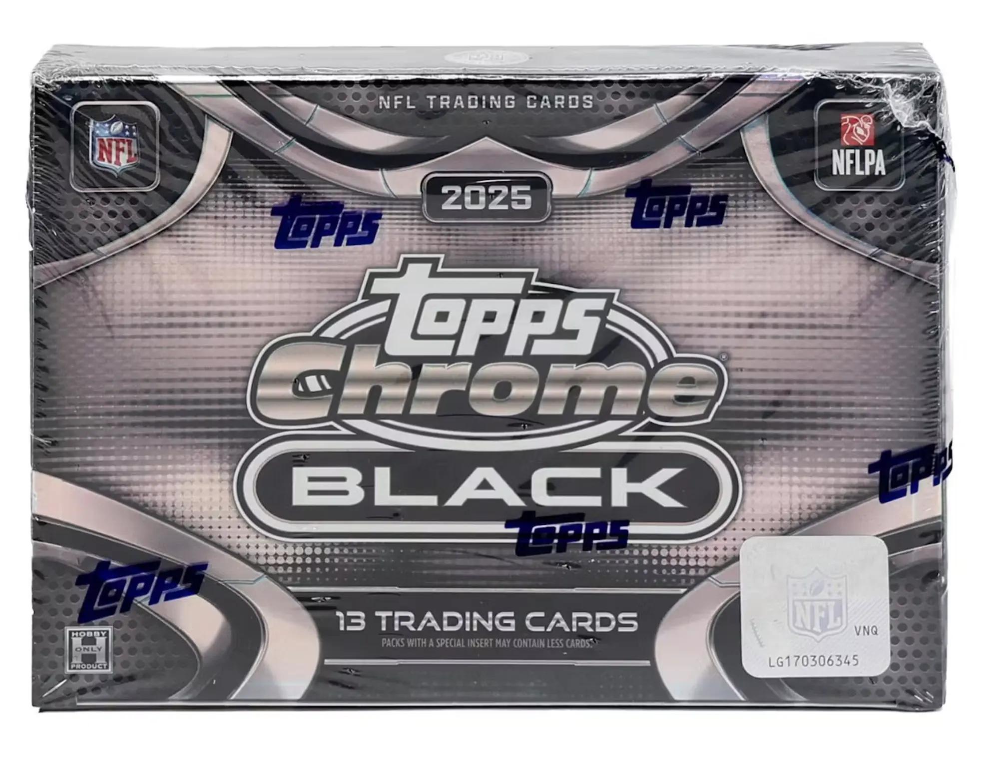 BREAK - 6X 2025 Topps Chrome Black Football Hobby Boxes Pick Your Team!